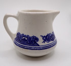 Vintage Homer Laughlin Restaurant Ware Individual Creamer Blue Willow Best China