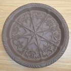 Vtg Hartstone Usa The Shortbread Mold 10  Hearts   Tulips Stoneware Press W  Box