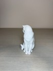 Vintage Augarten Wien Porcelain Figurine White Sitting Cat 1674 Austria 4 5 