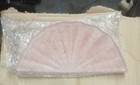 Vintage Art Deco Frosted Pink Glass  Lamp Shade designed By Guerbe-le-verrier 