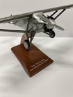 Model Airplane Spirit Of St Louis 1 32 Lindbergh W  Wood Base Damaged