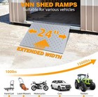 Shed Ramp For Riding Mower   Lawn Equipment Anti-slip Punch Plate Ramp 750 Lb