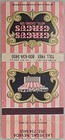 Vintage Circus Circus Las Vegas Nv Matchbook Cover Hotel Casino Spa Pink Stripes