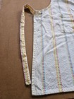 Vintage Sturdy Cotton Apron Full Bib Tie Back Adjustable Neck Strap Size Medium 