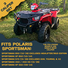 Polaris Sportsman 850 570 550 450 2009-2026 Ceramic Brake Pad Set Front   Rear