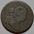 1798 Draped Bust Large Cent - 2nd Hair Style  s-166  - Scratched - Us 1c Coin