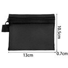 Mesh Cosmetic Bag Set Clear Makeup Pouch Travel Toiletry Organizer Case