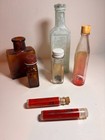 Antique Lot Of Medicine Bottles Pharmacy Drug Store Items