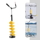 Universal Cordless Ice Drill Auger W  8  Scoop Chipper Drill Adapter For Fishing