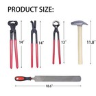 1112 Temp 11pcs Farrier Tools Farrier Kit Horse Shoeing Tools Farrier Supplie   