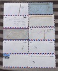 Lot Of 10 Saudi Arabia By Air Mail Stamp Used Commercial Cover For Collection