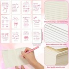Christian Gifts Stationery Bulk - 72 Pink Bow Notebooks Pens Bible Verse Ball   