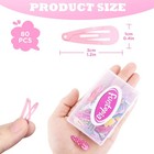 Toddler Hair Clips  Funtopia 80 Pcs 1 2 Inch  3cm Cute Mini Snap Hair Clips