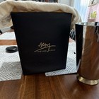 Michael Aram Decorative Metal Flower Vase Silver brown W  Original Box