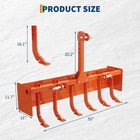 Heavy Duty 55  Box Blade 3-point Hitch Scraper Attachment For Cat 0   1 Tractor