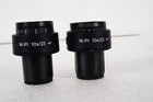Zeiss Microscope Eyepiece Pair W-pl 10x 23 455043-0000 Focusing Eyepieces