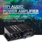 800w 2 Channel Bluetooth Mini Hifi Power Amplifier Audio Stereo Amp Home Car Fm
