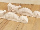 2 Large Seahorse Wood Corbels Nautical Shelf Bracket Sea 15     read Description