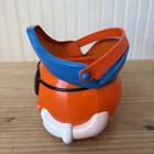 M m s Pirate Halloween Trick-or-treat Handled Bucket Eye Patch Orange 1999 Y2k