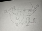 Fantasia Animation Cel Walt Disney Production Art  Original  Model Layout  X1