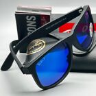 Black Frame Ray-ban Justin Classic Rb4165 622 55 Blue Polarized Lens Sunglasses