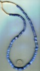 African Trade Beads Vintage Old Glass Czech Bohemian Opaque Russian Blue Beads