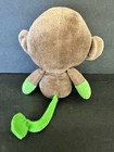 Fisher Price Snugamonkey Tan Brown Green Ears Bow Bean Bag Plush 8   toy Lovey