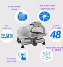 220v Kolice Semi-automatic Meat Slicer Electric Deli Food Slicer 10   Blade 