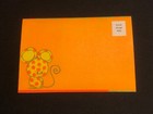 Vintage Hallmark Postalette Folding Note Card Calico Dog Cat Mouse   Unused
