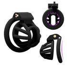 Mamba Male Chastity Device Mamba Cage Men Black white Resin Short Lock Belt C433