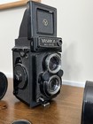 Yashica Mat-124g Tlr Medium Format Camera- 80mm Telephoto And Wide Angle Lenses