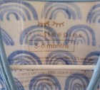 Little Sleepies Blue Rainbows Bamboo Viscose Zippy Size 3-6 Months