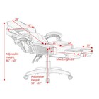 Ergonomic High Back Racing Gaming Chair Swivel Computer Office Desk W  Footrest