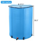 100 Gallon Collapsible Rain Barrel - 500d Pvc Mold Resistant Mesh Cover Spigot