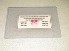 Nva   Vietcong Vietnam War Original  Authentic Trail Death Card  Free Shipping