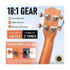 Kmise Left Handed Ukulele soprano Mahogany Ukelele 21 Inch Ukalalee With Gig    