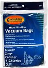 6 Envirocare Brand Bissell Zing Vacuum Bags For Model 820 4122 2154 1668 2138425