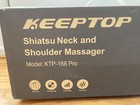 New Shiatsu Back Neck Shoulder Massager With Heat Electric Massage Deep Kneading