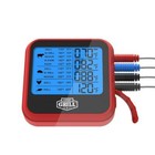4 Probes Lcd Bbq Thermometer Waterproof Temp Monitoring Kit Grill   Smoker New