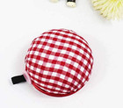 Red Plaid Grids Wrist Wearable Sewing Pin Cushions For Sewing Quilting Pins Hold