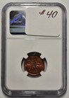 1952 Canada 1 Cent Ngc Ms 64 Rb Certified Coin