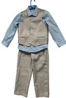 Boys 3c  Suit Outfit Size 5 T Pants Shirt Vest Graduation Outfit
