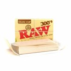 Raw Organic 300s 1 1 4 Rolling Papers 12 Packs - Natural Unrefined 300 1 25