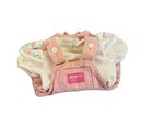 Vintage Oshkosh B   gosh Baby Girls Pink Floral Bubble Overalls Outfit 3-6 Months