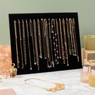 2 Pack Jewelry Display For Selling  Black Velvet Boutique Necklace Stands 