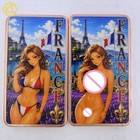8 Pcs Beautiful Women On National Emblems And Iconic Landmarks Copper Bar Gift