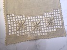 Vintage Hardanger Table Runner Ecru  beige  60    X 18   