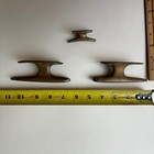 Vintage Cast Metal Boat Cleats     Lot Of 3     4 5    2 25      Nautical Hardware Doc