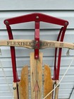 Vintage Flexible Flyer Iii Wooden Sled  Red Steel Rare