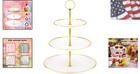 Cupcake Stand Holder - 3 Tier Cup Cake Dessert Tower  Plastic Tiered Serving    